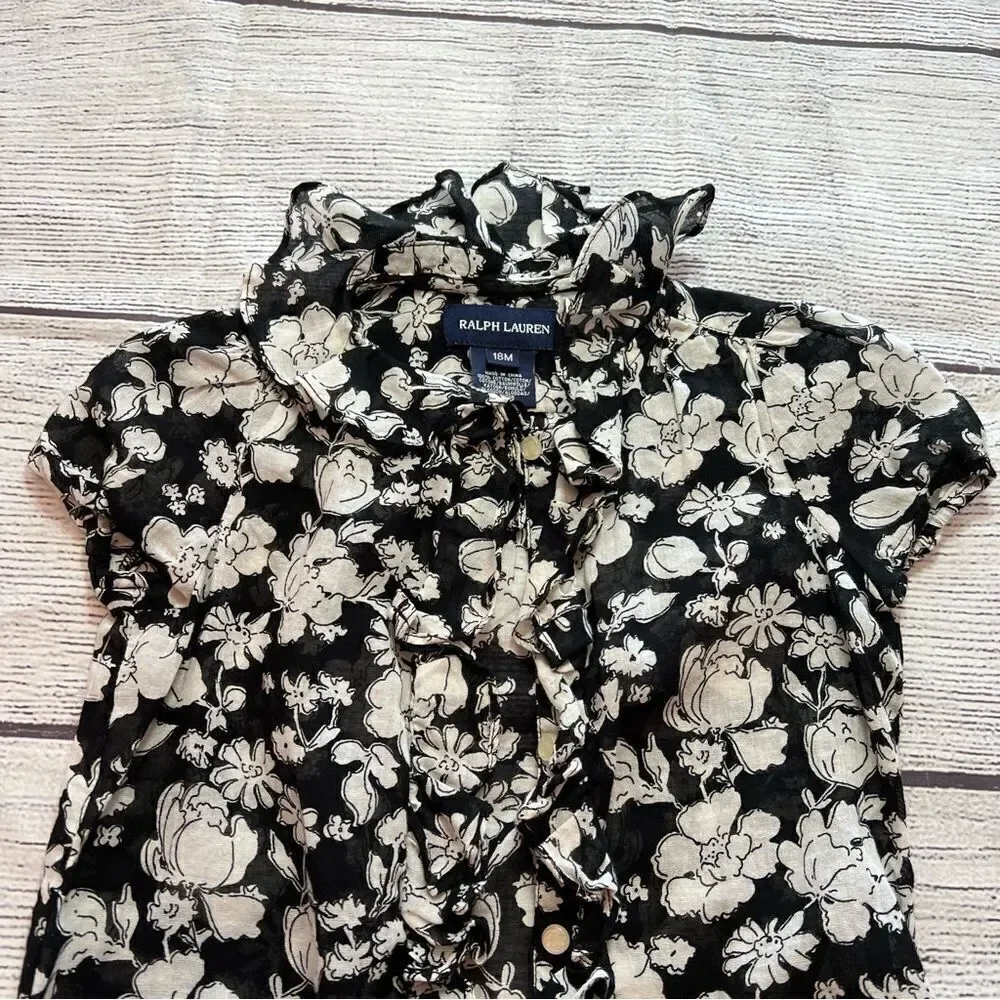 Ralph Lauren Floral Blouse size 18M